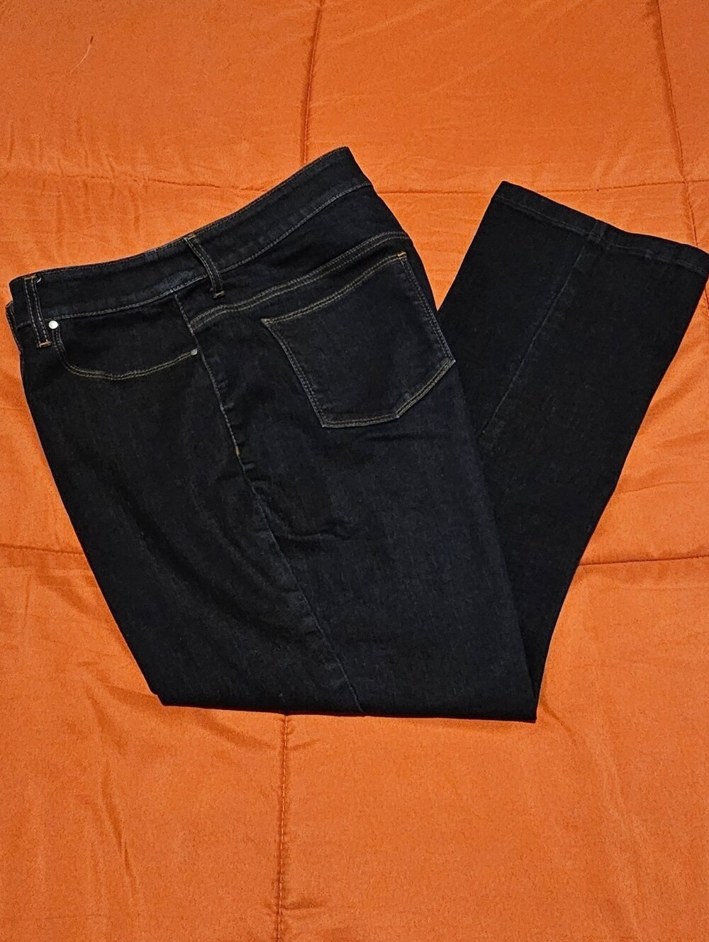 Chico's Platinum Barely Boot Jeans Dark Wash Size 1.5 Short (M/10)